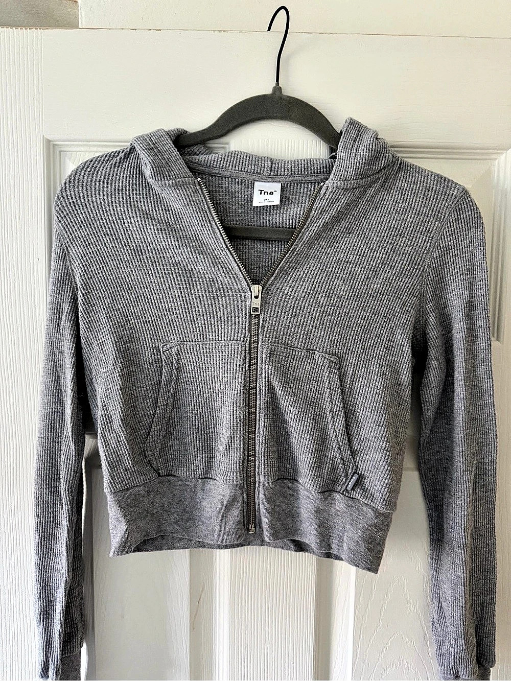 Tna Waffle Zip Hoodie Gray 2XS